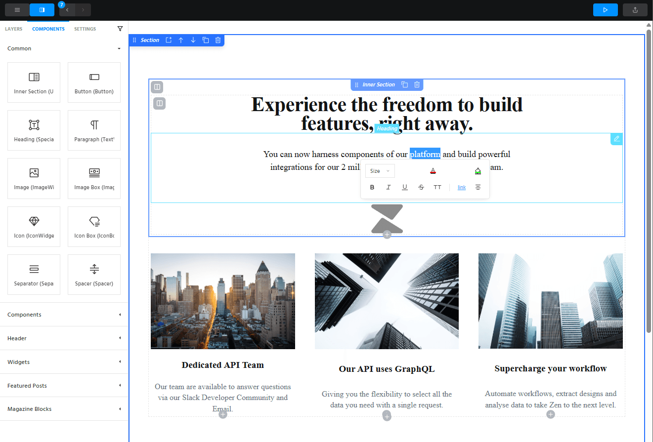 Vue 2 Visual Site Builder for Blogger + Custom XML Export