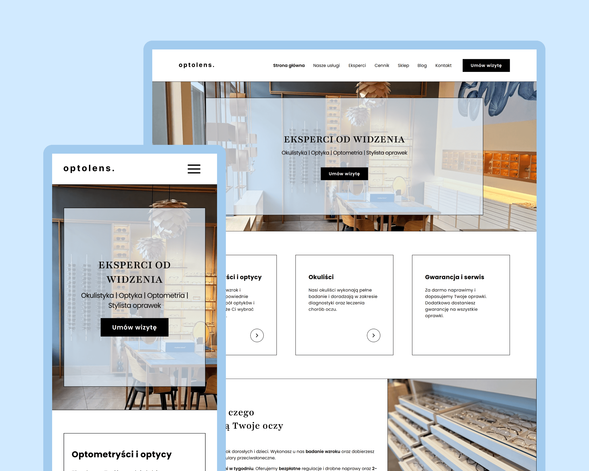 OptoLens — Optical salon site